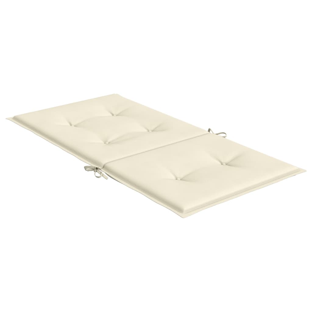 Almofadões lombares p/ cadeiras de jardim 2pcs oxford creme