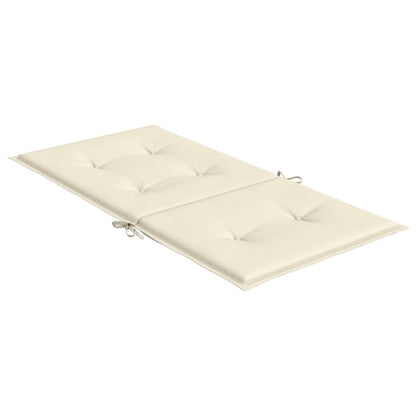 Almofadões lombares p/ cadeiras de jardim 2pcs oxford creme