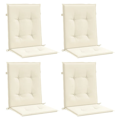 Almofadões lombares p/ cadeiras de jardim 4pcs oxford creme