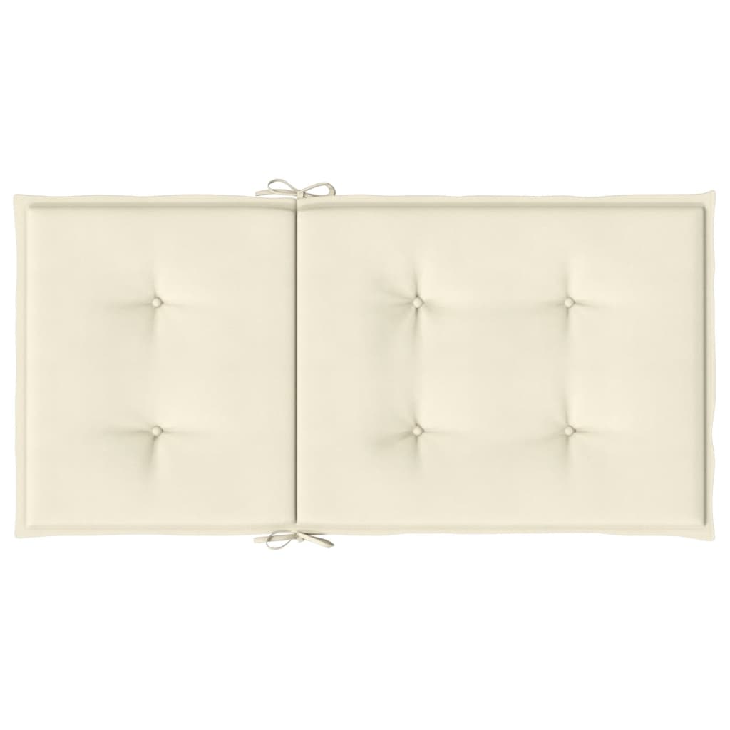 Almofadões lombares p/ cadeiras de jardim 4pcs oxford creme