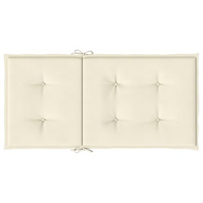 Almofadões lombares p/ cadeiras de jardim 4pcs oxford creme