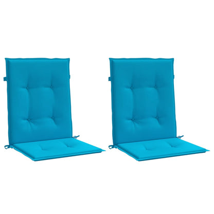 Almofadões lombares p/ cadeiras de jardim 2pcs oxford azul