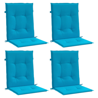 Almofadões lombares p/ cadeiras de jardim 4pcs oxford azul