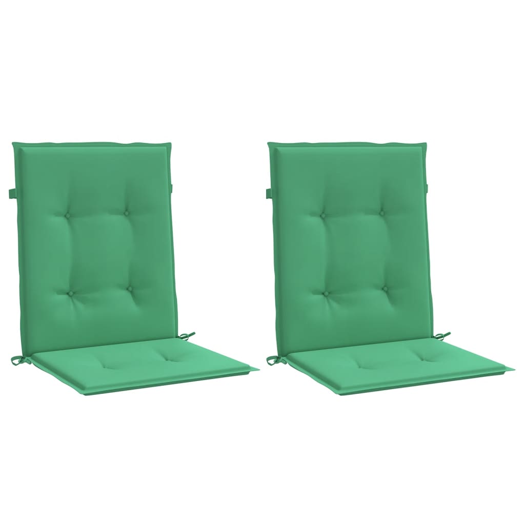 Almofadões lombares p/ cadeiras de jardim 2pcs oxford verde