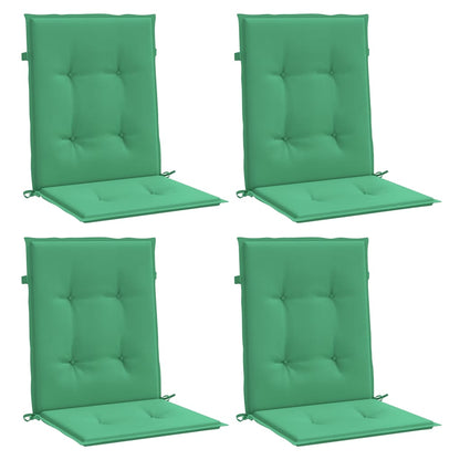 Almofadões lombares p/ cadeiras de jardim 4pcs oxford verde