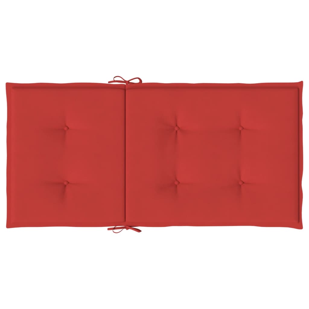 Almofadões lombares p/ cadeiras de jardim 2pcs oxford vermelho