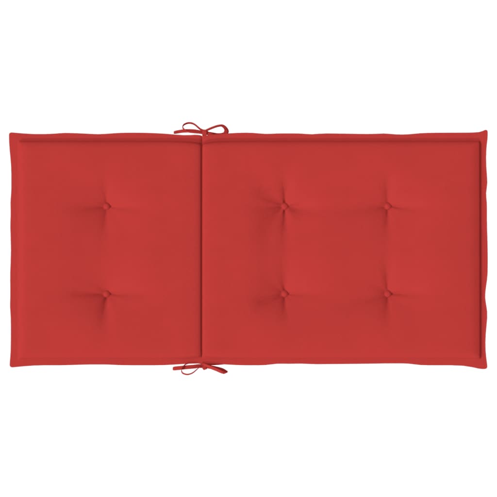 Almofadões lombares p/ cadeiras de jardim 2pcs oxford vermelho