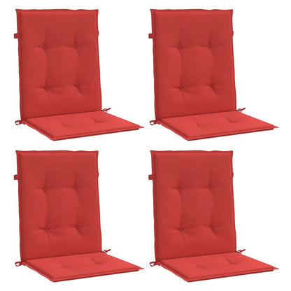 Almofadões lombares p/ cadeiras de jardim 4pcs oxford vermelho