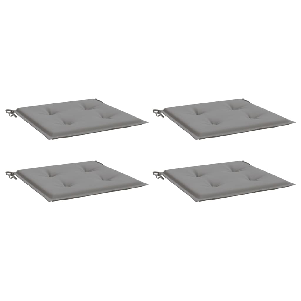 Almofadões p/ cadeiras jardim 4pcs 40x40x3 cm oxford cinza