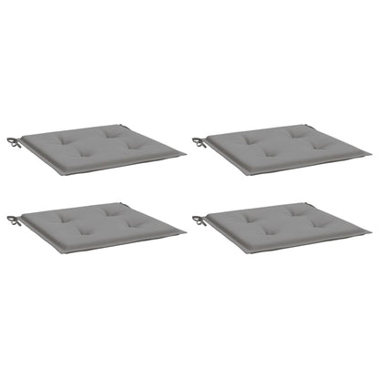 Almofadões p/ cadeiras jardim 4pcs 40x40x3 cm oxford cinza