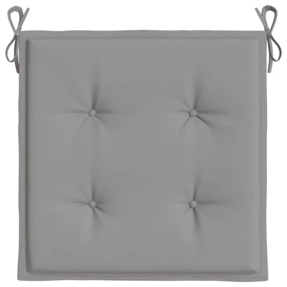 Almofadões p/ cadeiras jardim 4pcs 40x40x3 cm oxford cinza