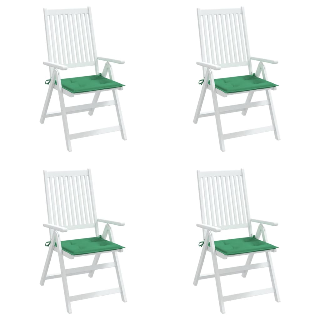 Almofadões p/ cadeiras jardim 4pcs 40x40x3 cm oxford verde