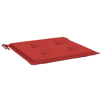 Almofadões p/ cadeiras jardim 4pcs 40x40x3 cm oxford vermelho