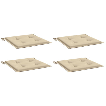 Almofadões p/ cadeiras jardim 4pcs 40x40x3 cm oxford bege