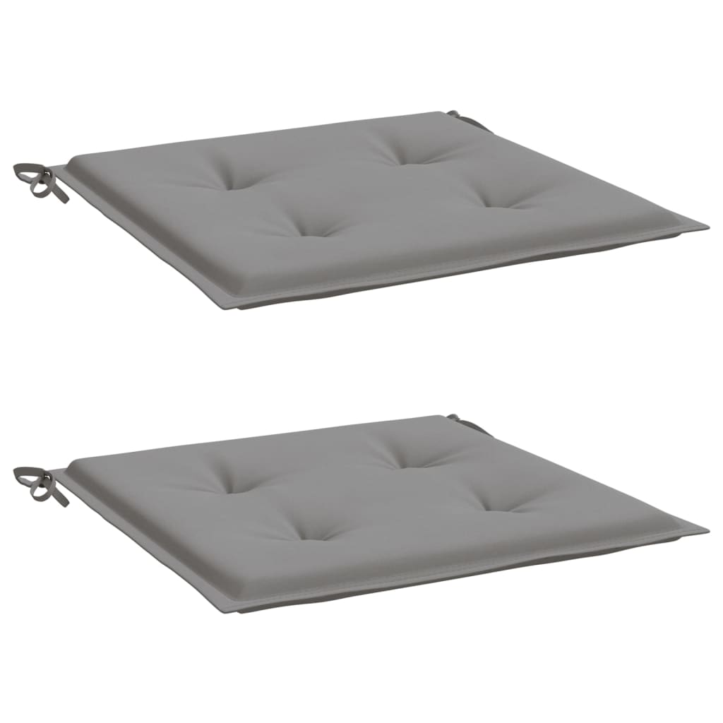 Almofadões p/ cadeiras de jardim 2 pcs tecido oxford cinza