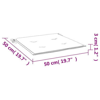 Almofadões p/ cadeiras de jardim 2 pcs tecido oxford cinza