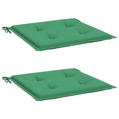 Almofadões p/ cadeiras de jardim 2 pcs tecido oxford verde