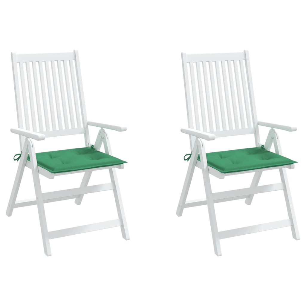 Almofadões p/ cadeiras de jardim 2 pcs tecido oxford verde