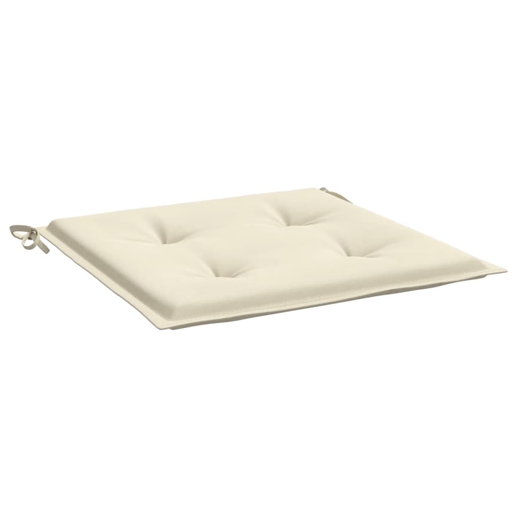 Almofadões p/ cadeiras de jardim 2 pcs tecido oxford creme