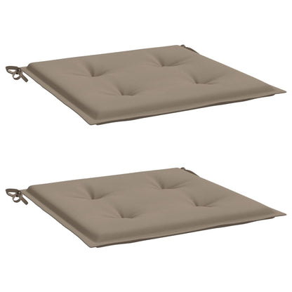 Almofadões p/ cadeiras de jardim 2 pcs oxford cinza-acastanhado