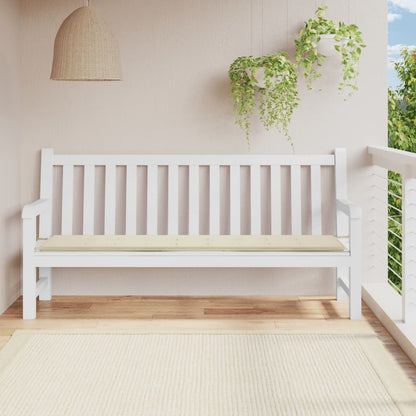 Almofadão p/ banco de jardim 200x50x3 cm tecido oxford creme