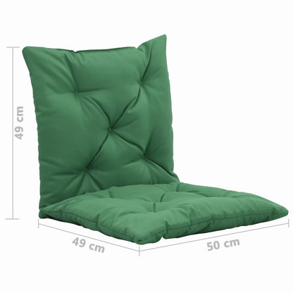 Almofadões para cadeira de baloiço 2 pcs 50 cm verde