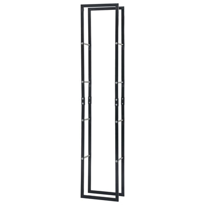 Suporte para lenha 40x25x200 cm aço preto