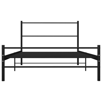 Estrutura de cama 100x200 cm metal preto