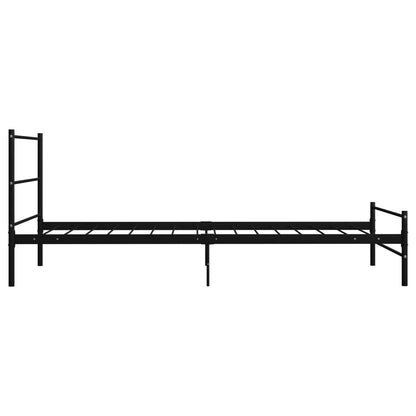 Estrutura de cama 100x200 cm metal preto