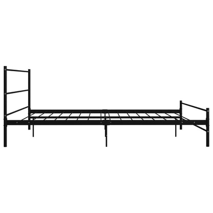 Estrutura de cama 200x200 cm metal preto