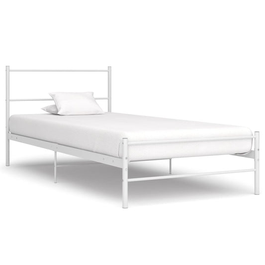 Estrutura de cama metal 90x200 cm branco