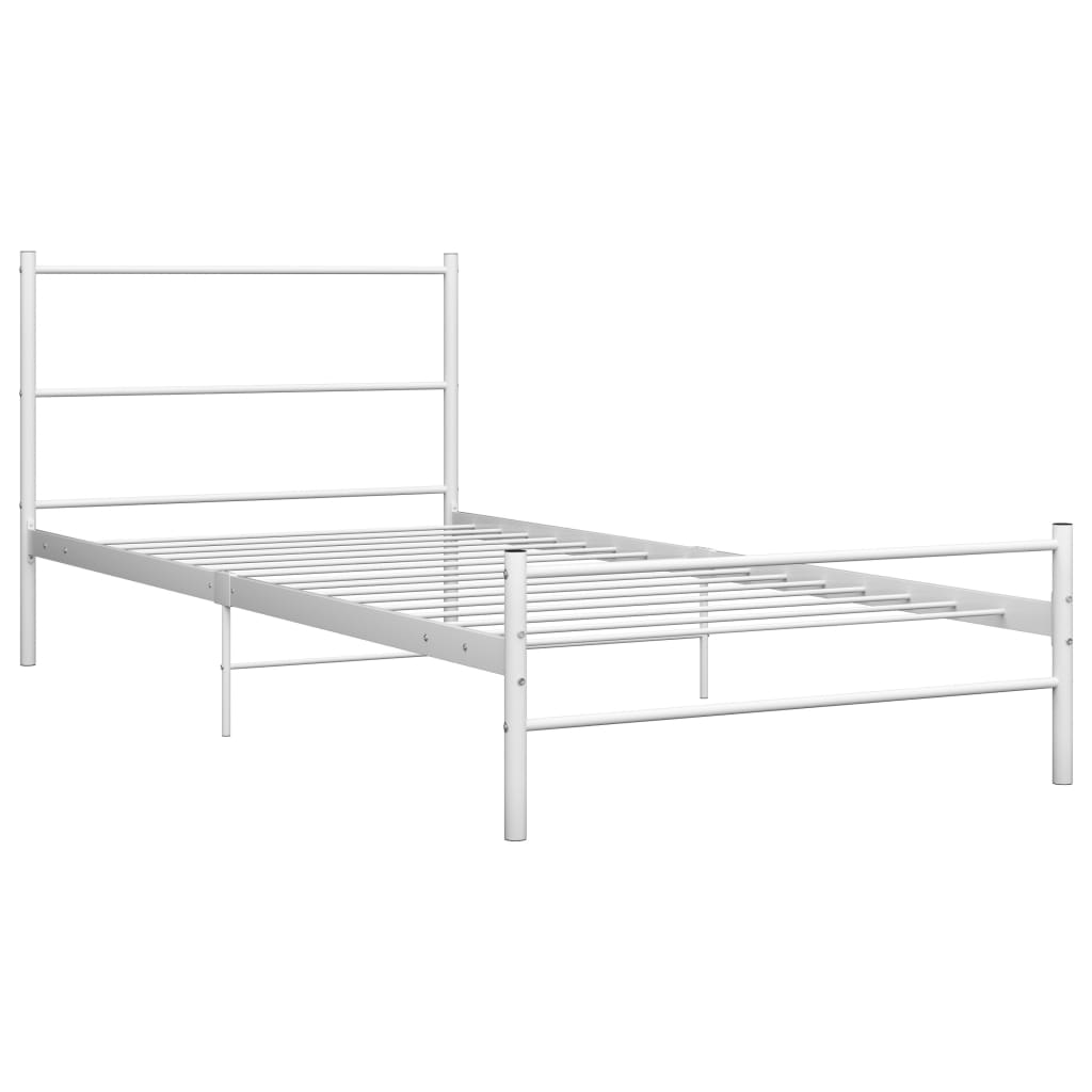 Estrutura de cama metal 90x200 cm branco