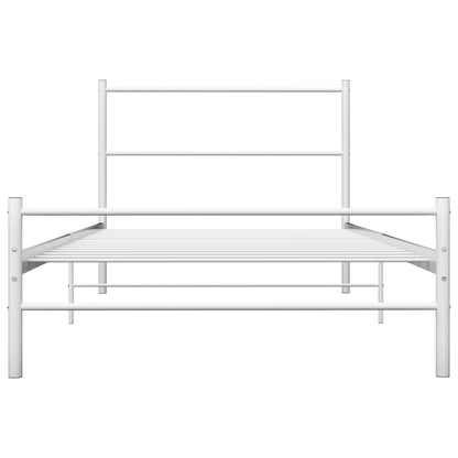 Estrutura de cama metal 90x200 cm branco