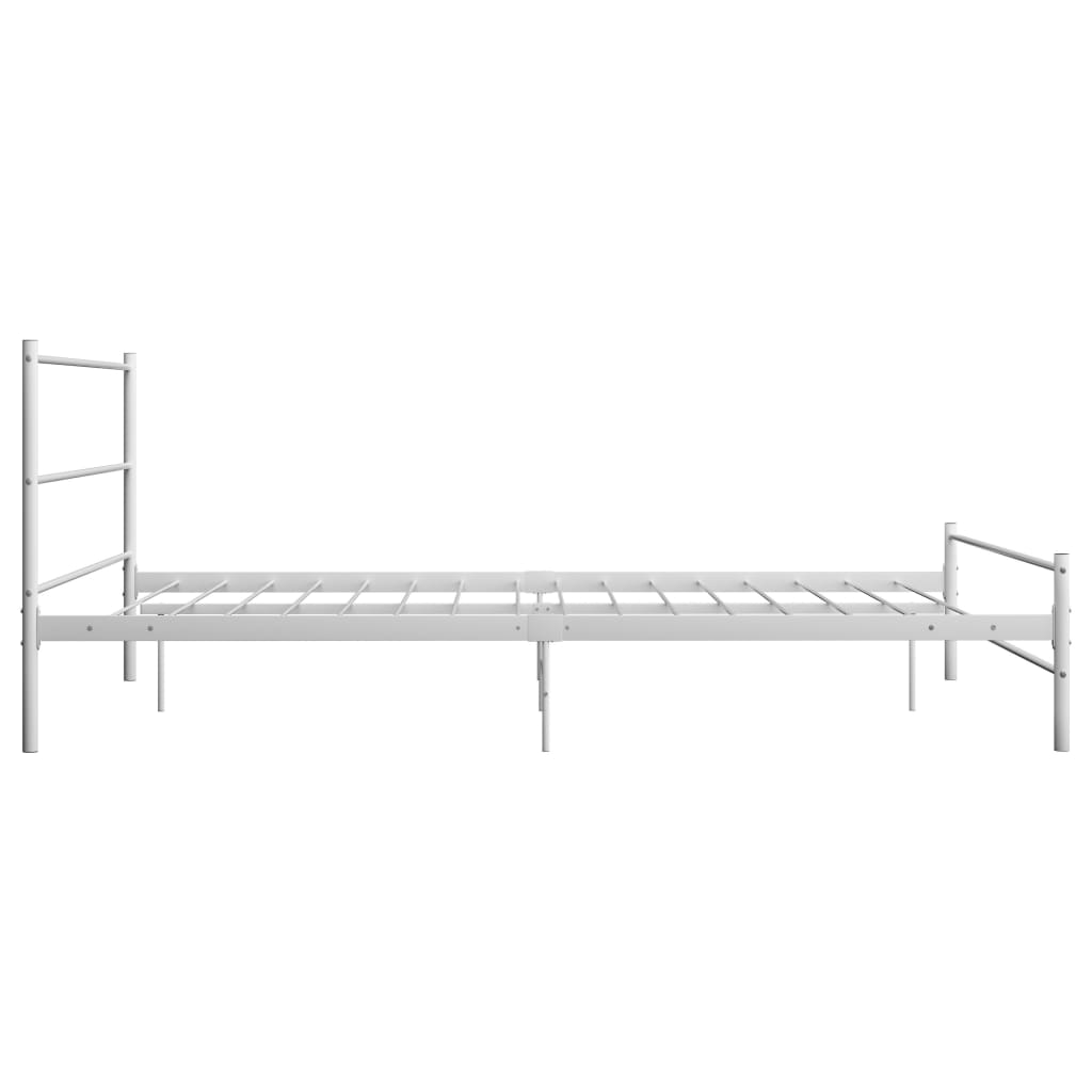 Estrutura de cama em metal branco 140x200 cm