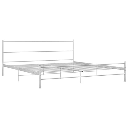 Estrutura de cama 160x200 cm metal branco