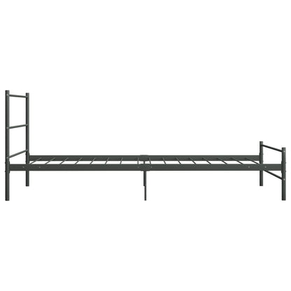 Estrutura de cama 90x200 cm metal cinzento