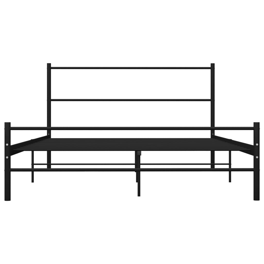 Estrutura de cama 160x200 cm metal preto