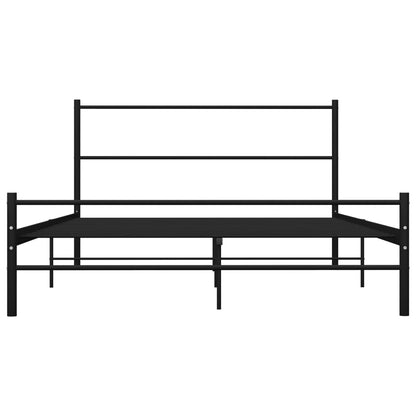 Estrutura de cama 160x200 cm metal preto