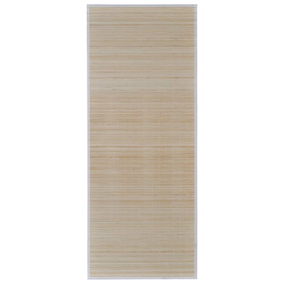 Tapetes retangulares de bambu natural 2 pcs 120x180 cm