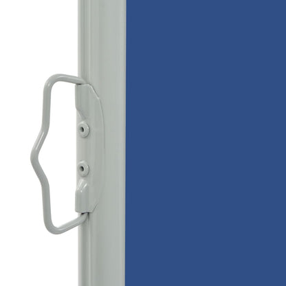 Toldo lateral retrátil para pátio 140x300 cm azul