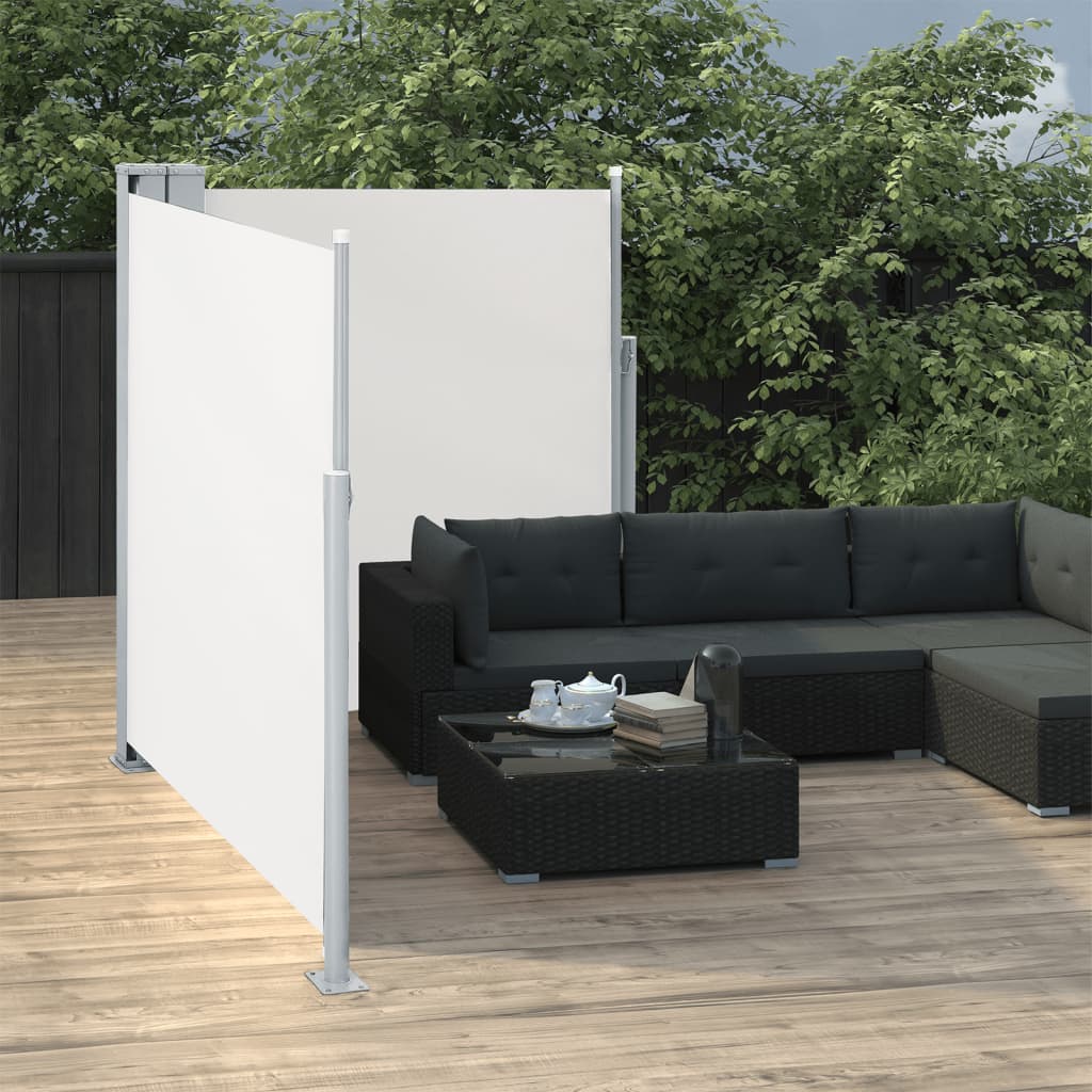 Toldo lateral retrátil 140x600 cm creme