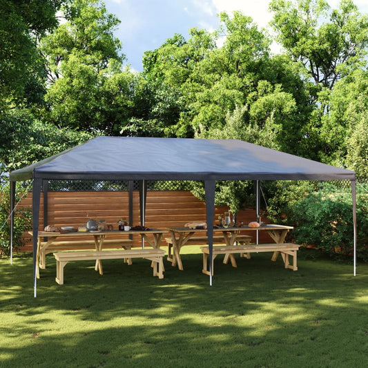 Tenda para festas 4x6 m 90 g/m² antracite