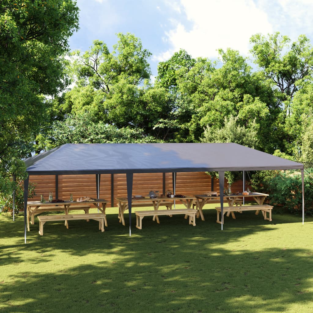 Tenda para festas 4x9 m 90 g/m² antracite