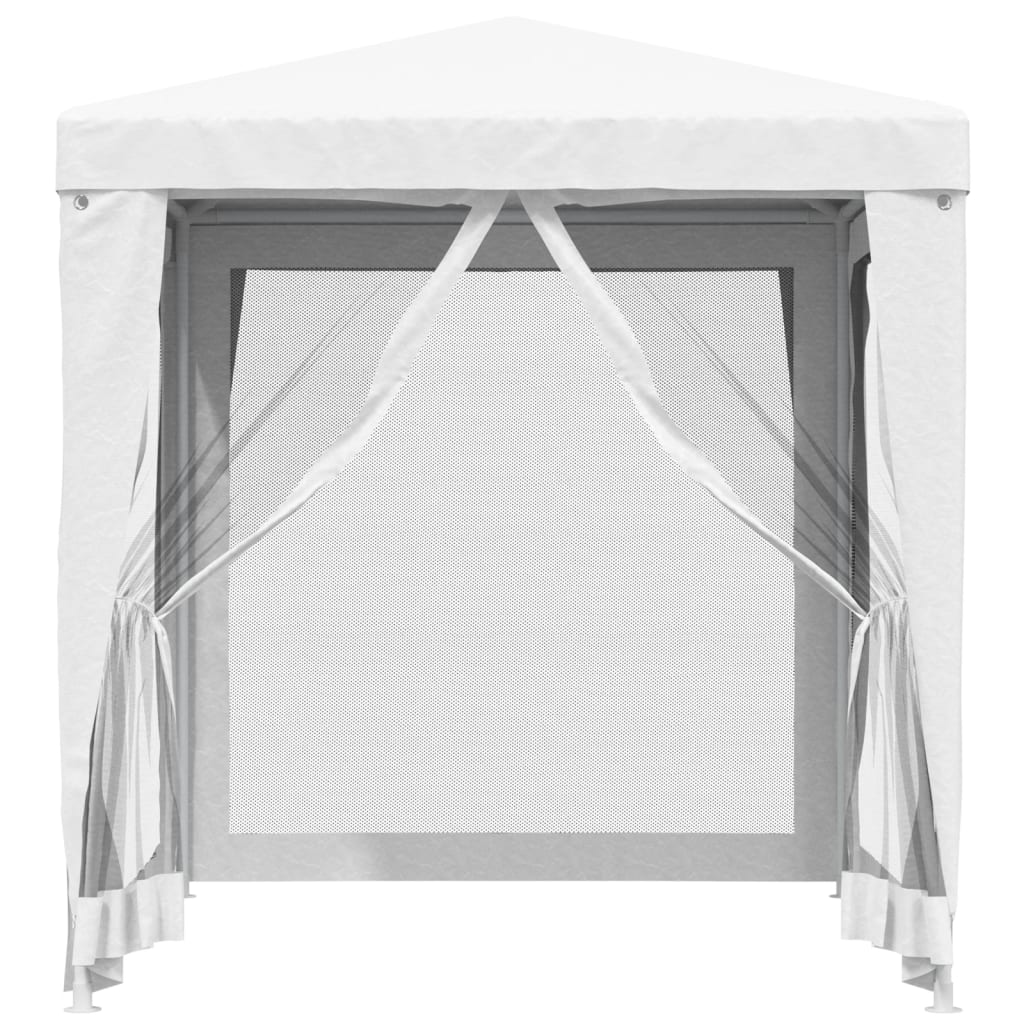 Tenda para festas com 4 paredes laterais em rede 2x2 m branco