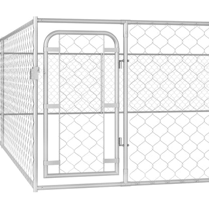 Canil de exterior em aço galvanizado 6x6x1 m