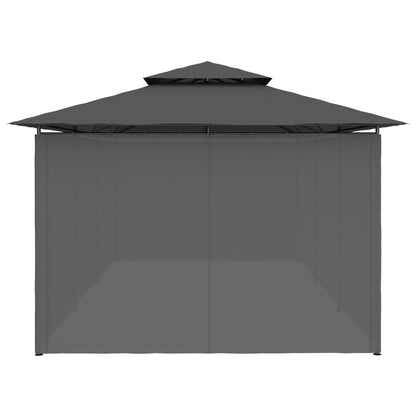 Gazebo com cortinas 600x298x270 cm antracite