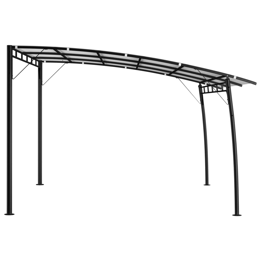 Toldo para-sol de jardim 4x3x2,55 m cor creme