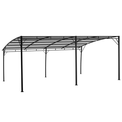 Toldo para-sol de jardim 6x3x2,55 m cor creme