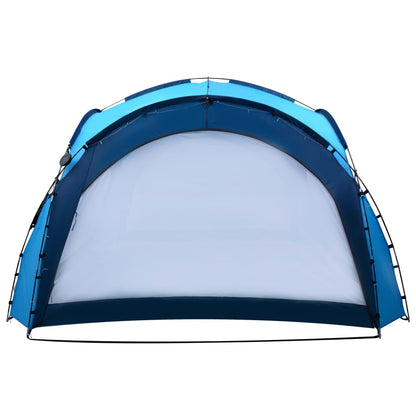 Tenda festas com LEDs e 4 paredes laterais 3,6x3,6x2,3 m azul