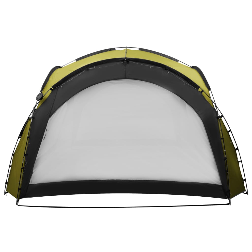 Tenda festas com LEDs e 4 paredes laterais 3,6x3,6x2,3 m verde